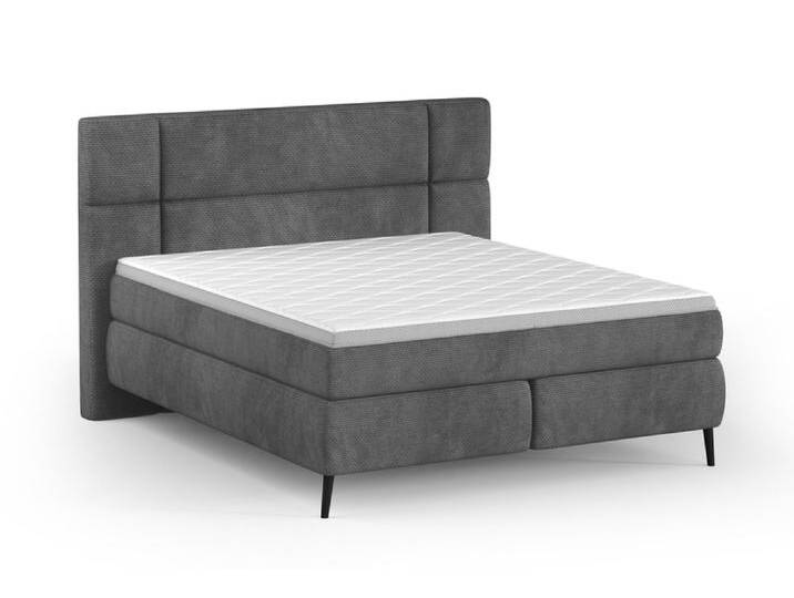 Boxspringbett LUCIO 180 x 200 cm graphitgrau von porta