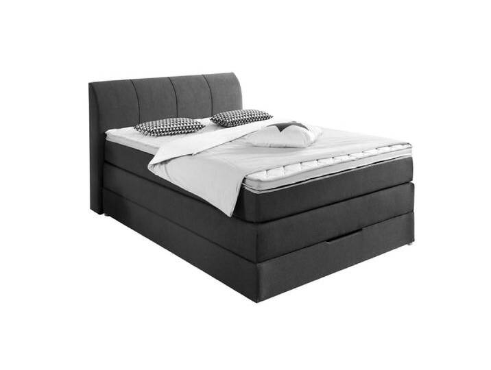 Boxspringbett PAULA 140 x 200 cm anthrazit Boxspringbett PAULA 140 x 200 cm anthrazit von porta