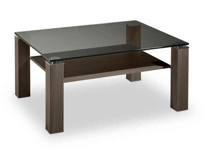 Couchtisch 110 x 70 cm Mooreiche/ Rauchglas von porta