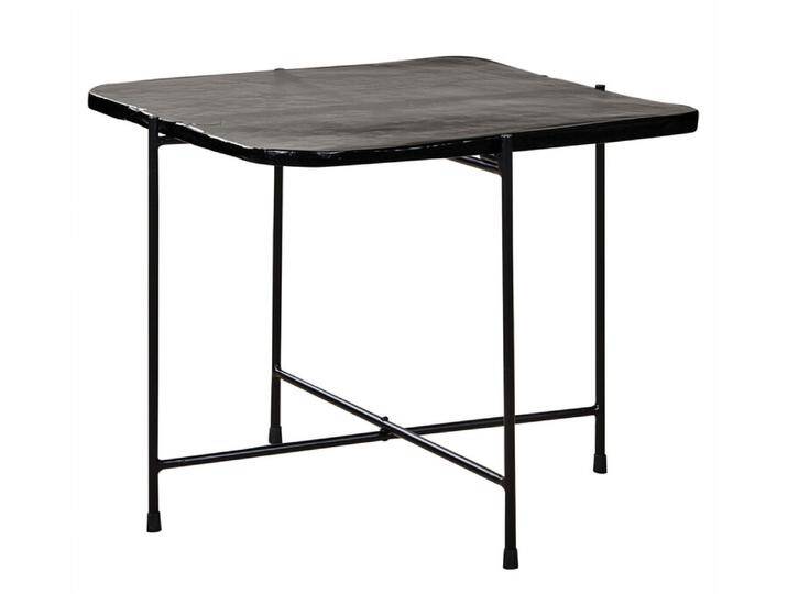 Couchtisch 50 x 45 cm Casted Glass black von porta