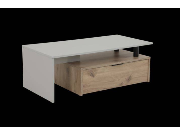 Couchtisch DENNIS 110 x 55 cm hellgrau/braun von porta