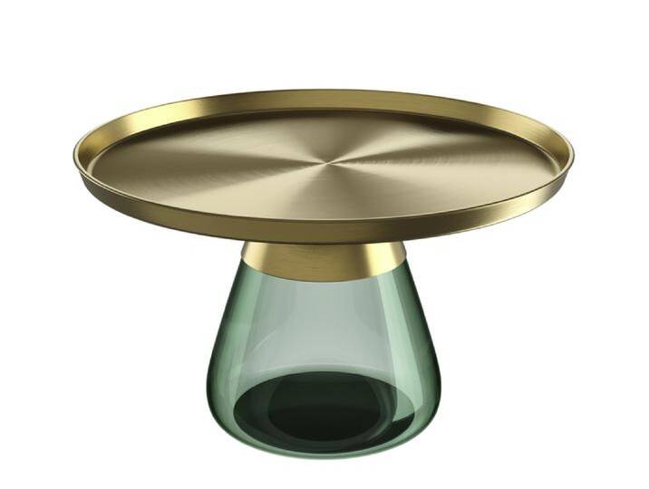 Couchtisch DROP 71 cm Bronze / Flaschengrün von porta