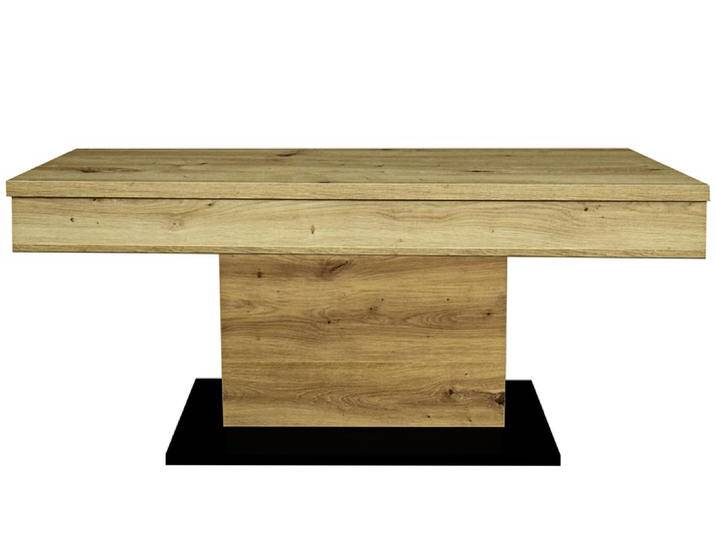 Couchtisch LIFT 110x60 cm Vulkanschwarz Supermatt / Asteiche... von porta