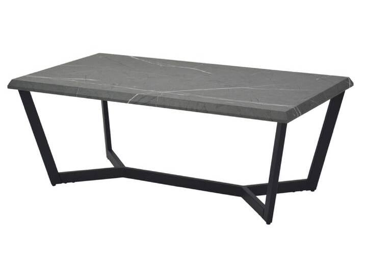 Couchtisch ROLAND 110 x 60 cm Dekor Marmor-Optik grau/schwarz von porta