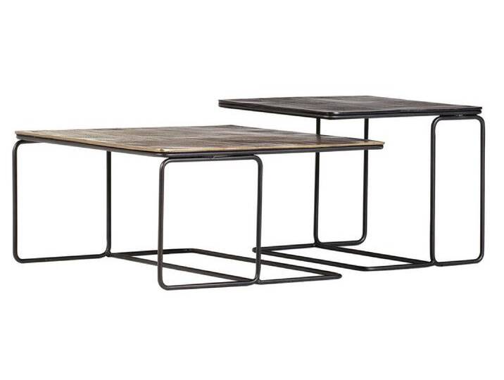 Couchtisch SETH 2-teilig Messing-/ Bronzefarben antik von porta