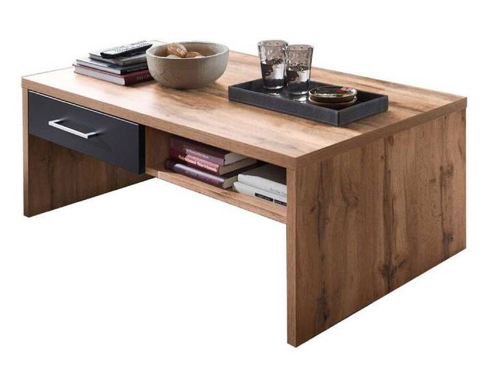 Couchtisch SONATE 110 x 64 cm braun/ schwarz von porta