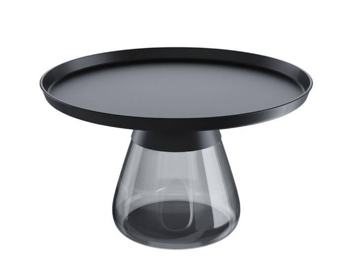 DROP Couchtisch 71x43 cm Rauchgrau/Schwarz von porta