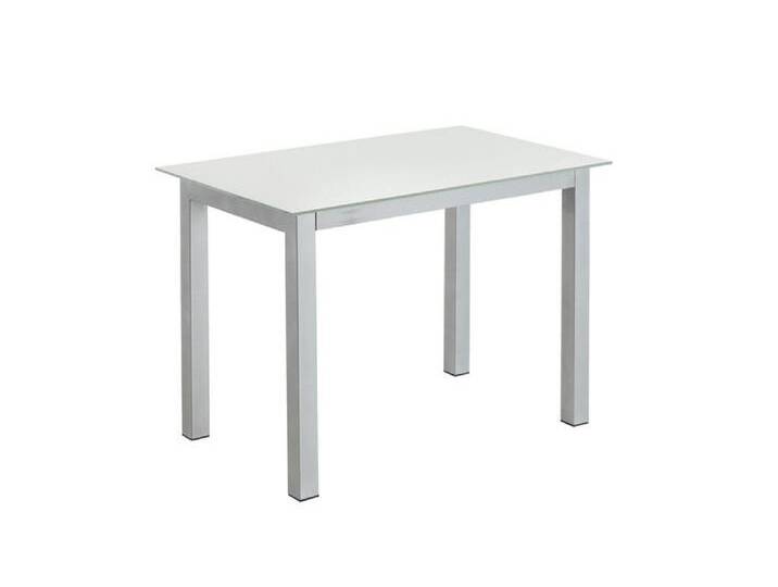 Esstisch 90 x 60 cm Holz/Glas grau/weiß Esstisch 90 x 60 cm Holz/Glas grau/weiß von porta