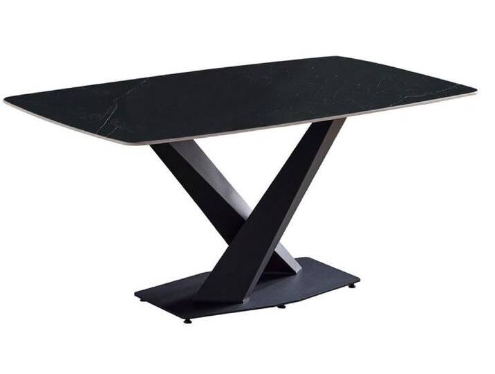 Esstisch AMSTERDAM Tischplatte Keramik schwarz matt 180 x 90 cm Esstisch AMSTERDAM Tischplatte Keramik schwarz matt 180 x 90 cm von porta