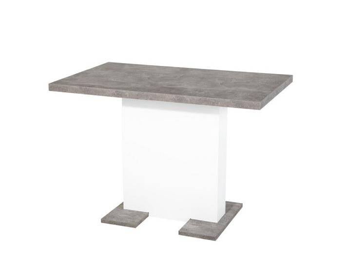 Esstisch BRITT 110-150 x 90 cm weiß /Betonoptik von porta