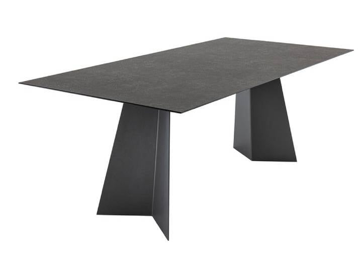 Esstisch CUBE 200 x 100 cm Beton-Optik/stahlgrau Esstisch CUBE 200 x 100 cm Beton-Optik/stahlgrau von porta