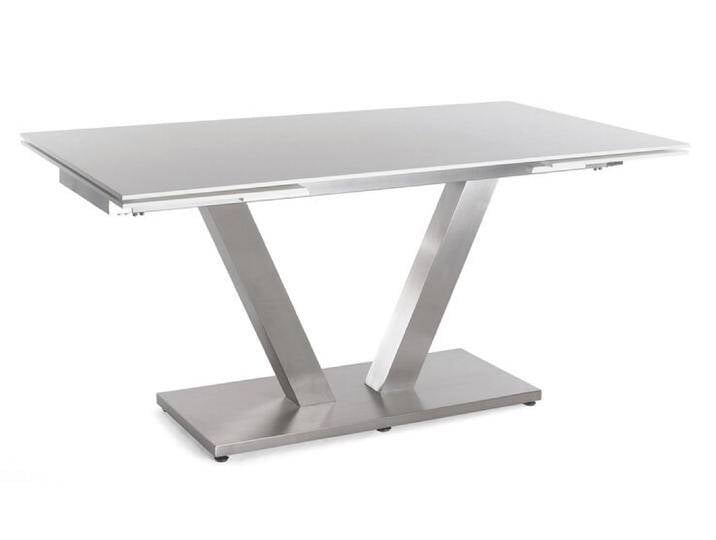 Esstisch SETA 160-250 x 90 cm Edelstahl/Glas grau Esstisch SETA 160-250 x 90 cm Edelstahl/Glas grau von porta