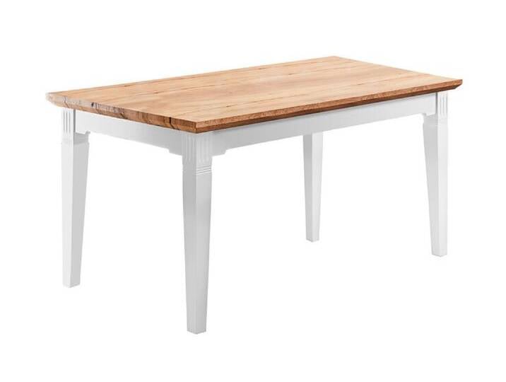 Esstisch TIVOLI 140-185 x 82 cm weiß / smoked oak Esstisch TIVOLI 140-185 x 82 cm weiß / smoked oak von porta