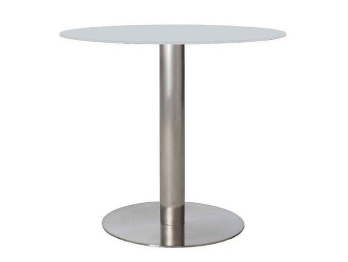 Esstisch rund TIRAMO 90 cm Glasplatte weiß Esstisch rund TIRAMO 90 cm Glasplatte weiß von porta