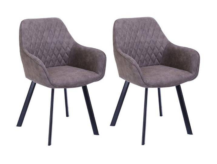 Esszimmerstuhl 2er Set Mikrofaser taupe Esszimmerstuhl 2er Set Mikrofaser taupe von porta