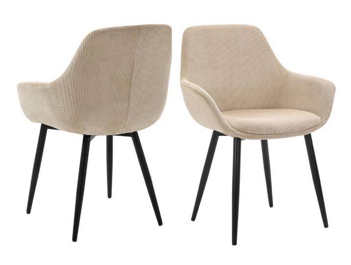 Esszimmerstuhl 2er Set beige/schwarz Esszimmerstuhl 2er Set beige/schwarz von porta