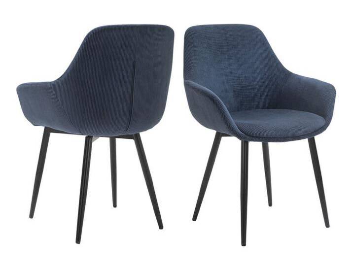 Esszimmerstuhl 2er Set dunkelblau/schwarz Esszimmerstuhl 2er Set dunkelblau/schwarz von porta