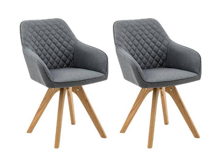 Esszimmerstuhl 2er Set grau/ Eiche Esszimmerstuhl 2er Set grau/ Eiche von porta