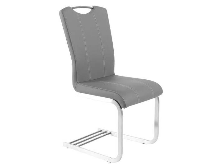 Esszimmerstuhl AMATI ST M5 MF Edelstahl /Lederlook grau Esszimmerstuhl AMATI ST M5 MF Edelstahl /Lederlook grau von porta