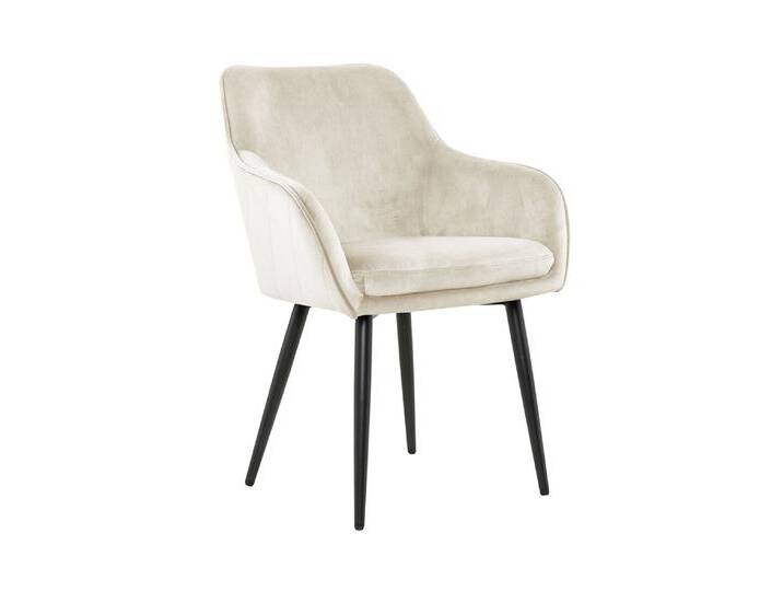 Esszimmerstuhl Samt creme von porta
