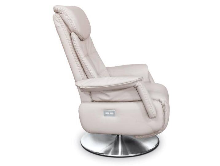 Fernsehsessel SAMBA Leder Weiß Fernsehsessel SAMBA Leder Weiß von porta