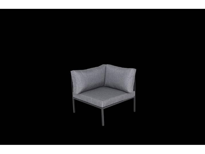 Garten FLAIR Loungesessel Outdoor RENO Ecke anthrazit /Rope grau von porta