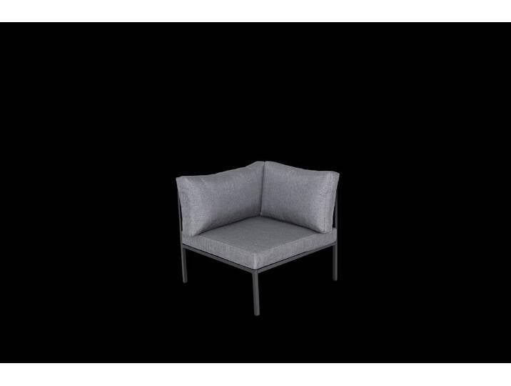 Garten FLAIR Loungesessel Outdoor RENO Ecke anthrazit /Rope grau von porta