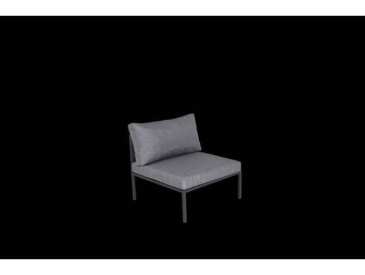 Garten FLAIR Loungesessel Outdoor RENO Mitte anthrazit /Rope grau von porta