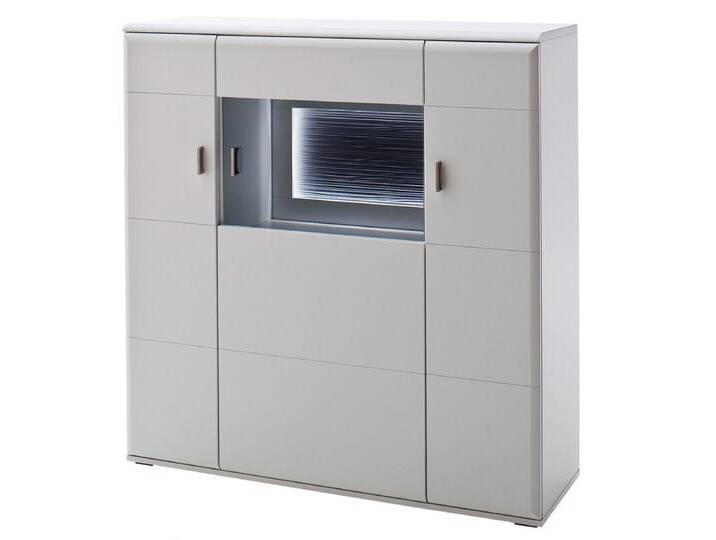 Highboard AMORA 120 cm NB weiß /anthrazit 3D von porta