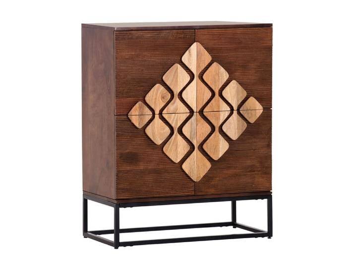 Highboard DIEGO Mango massiv Metall 100 x 80 x 42 cm braun... Highboard DIEGO Mango massiv Metall 100 x 80 x 42 cm braun... von porta