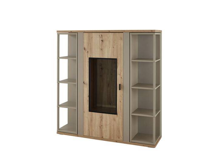 Highboard FINA 135x141 cm braun/grau von porta