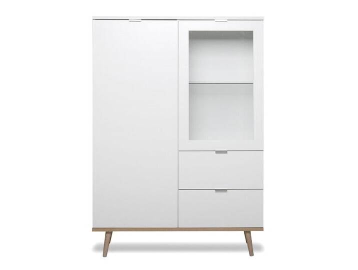 Highboard GÖTEBORG 100 x 140 cm weiß/ braun Highboard GÖTEBORG 100 x 140 cm weiß/ braun von porta