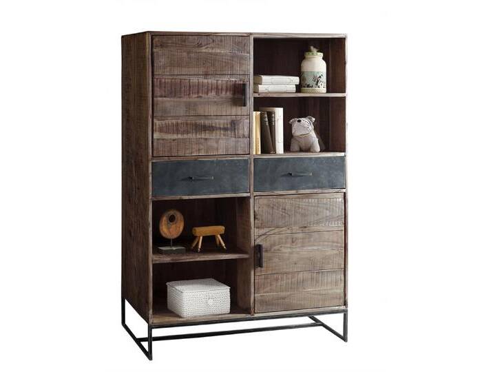 Highboard JOHNSON 165 x 118 x 40 cm Holz Akazie braun/grau Highboard JOHNSON 165 x 118 x 40 cm Holz Akazie braun/grau von porta
