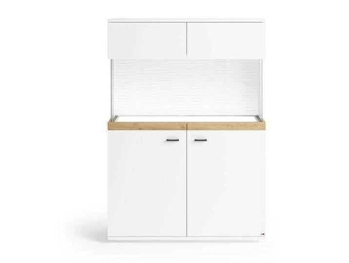 Highboard LANCASTER 100 x 145 cm Eiche Artisan von porta