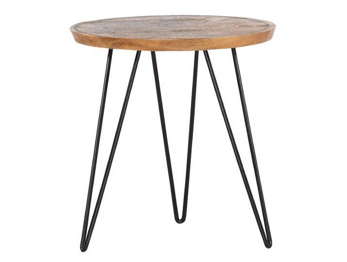 INTERhome Beistelltisch rund OAKLAND 48 cm Mangoholz massiv natur von porta