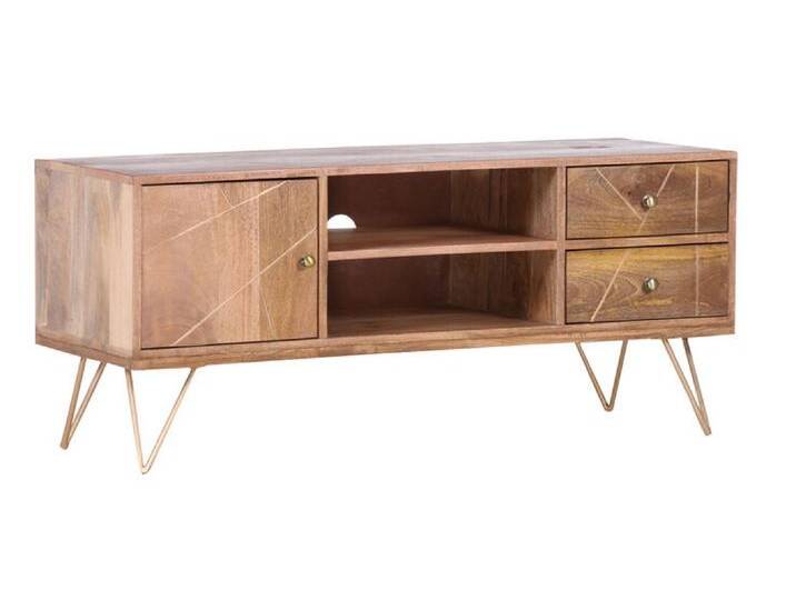 INTERhome Lowboard SCAN braun/ goldfarbig INTERhome Lowboard SCAN braun/ goldfarbig von porta