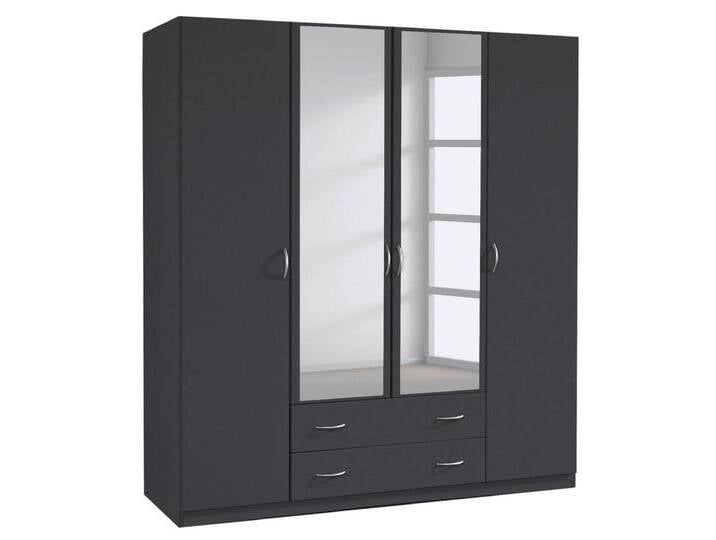 Kleiderschrank CASE 181 x 197 cm Grau metallic von porta