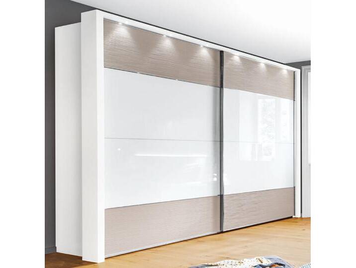 Kleiderschrank CASSANO PLUS weiß/ kieselgrau von porta