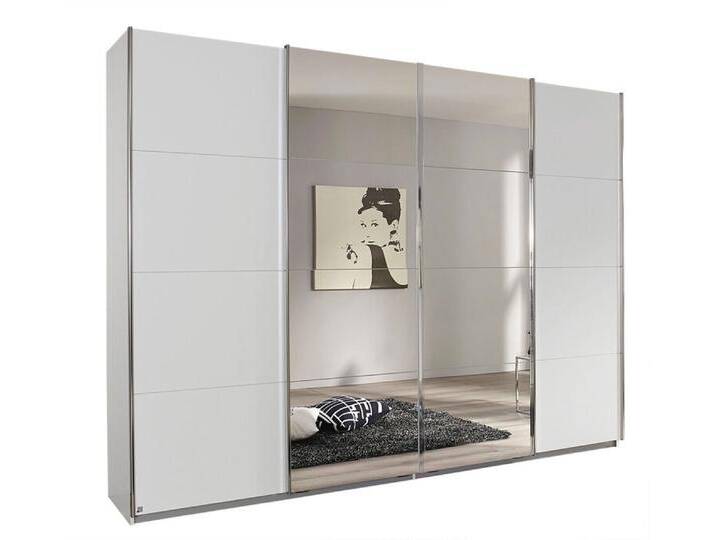 Kleiderschrank PANORAMA 271 x 62 cm Glas/NB weiß/grau Kleiderschrank PANORAMA 271 x 62 cm Glas/NB weiß/grau von porta
