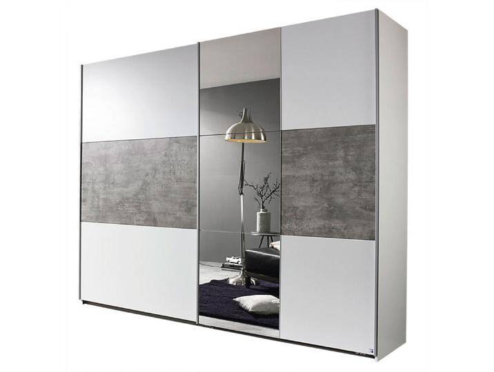 Kleiderschrank PRENZLAU 261 x 210 cm Alpinweiß/Steingrau Kleiderschrank PRENZLAU 261 x 210 cm Alpinweiß/Steingrau von porta