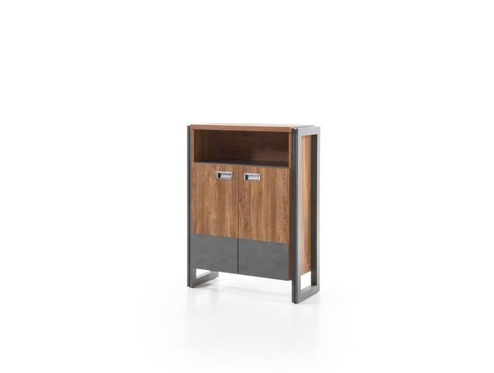 Kommode DETROIT 75 x 100 cm braun/anthrazit von porta