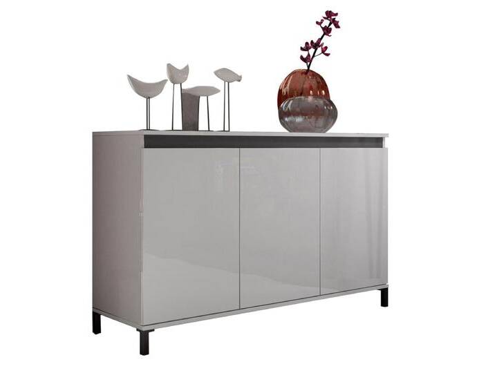 Kommode LUNA 40 x 138 x 84 cm NB weiß/grau von porta