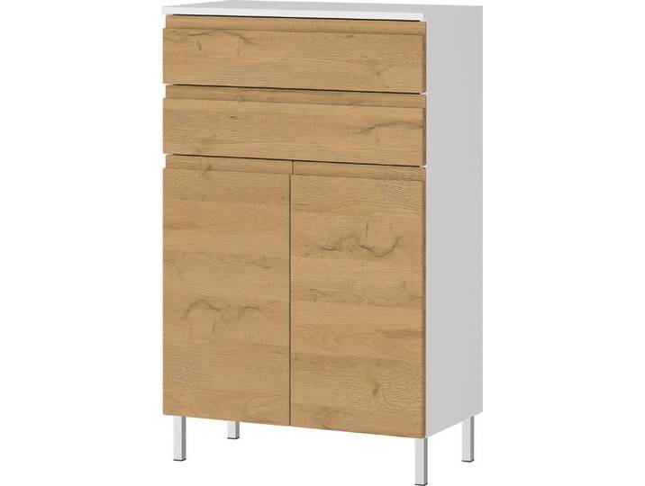 Kommode SOPHIE 60x97x34 weiß/Grandson-Eiche Nb. Kommode SOPHIE 60x97x34 weiß/Grandson-Eiche Nb. von porta