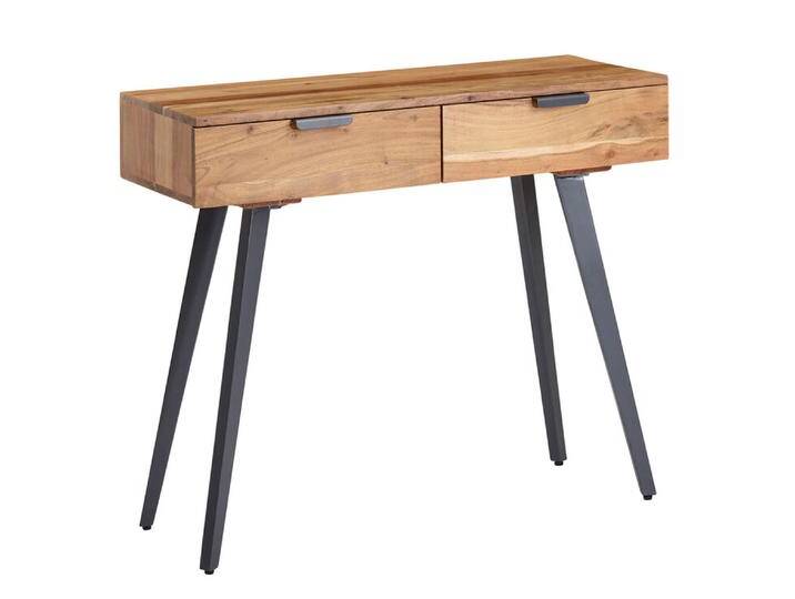 Konsolentisch 90 x 78 cm Akazie braun grau von porta