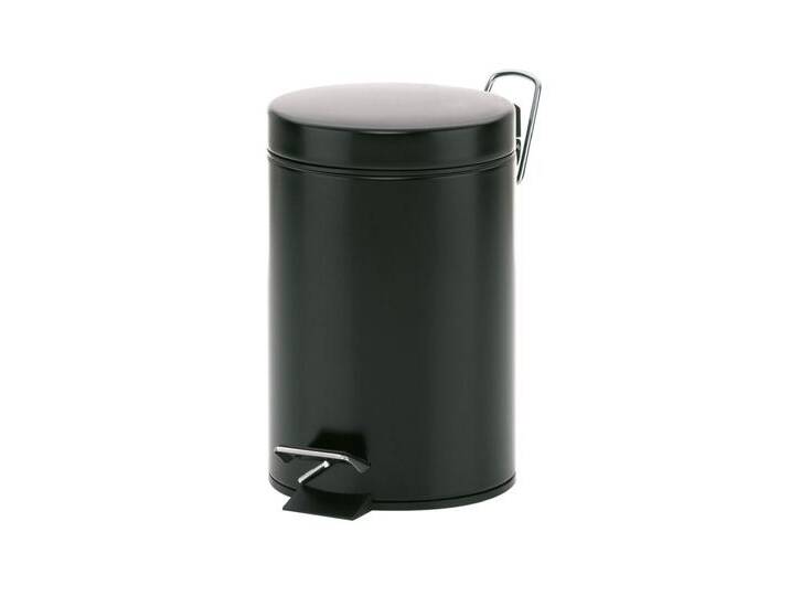 Kosmetikeimer MONACO 3 l Metall schwarz matt von porta