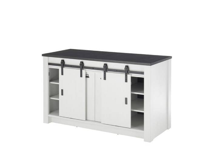 Küche Spültisch SHERWOOD ca. 161 x 93 x 64 cm Pinie Weiss Dekor Küche Spültisch SHERWOOD ca. 161 x 93 x 64 cm Pinie Weiss Dekor von porta