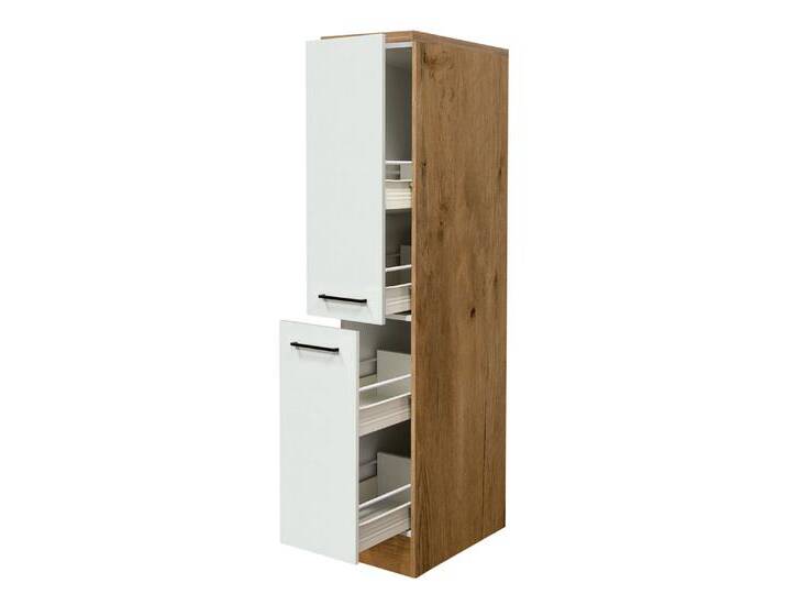 Küchen Apothekerschrank AVILA Eiche /weiß matt von porta