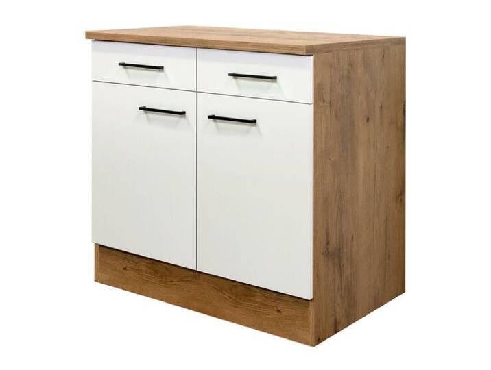 Küchen Unterschrank AVILA V Eiche /weiß matt Küchen Unterschrank AVILA V Eiche /weiß matt von porta