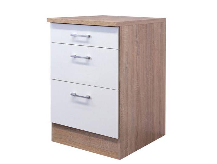 Küchen Unterschrank Jack 60 x 85 cm Eiche/ weiß Küchen Unterschrank Jack 60 x 85 cm Eiche/ weiß von porta