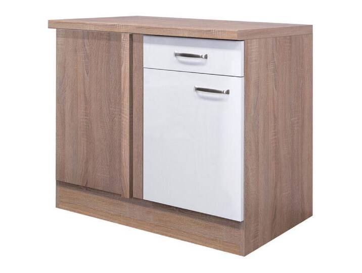 Küchen Unterschrank LUKE 110 cm Eiche/ weiß Küchen Unterschrank LUKE 110 cm Eiche/ weiß von porta